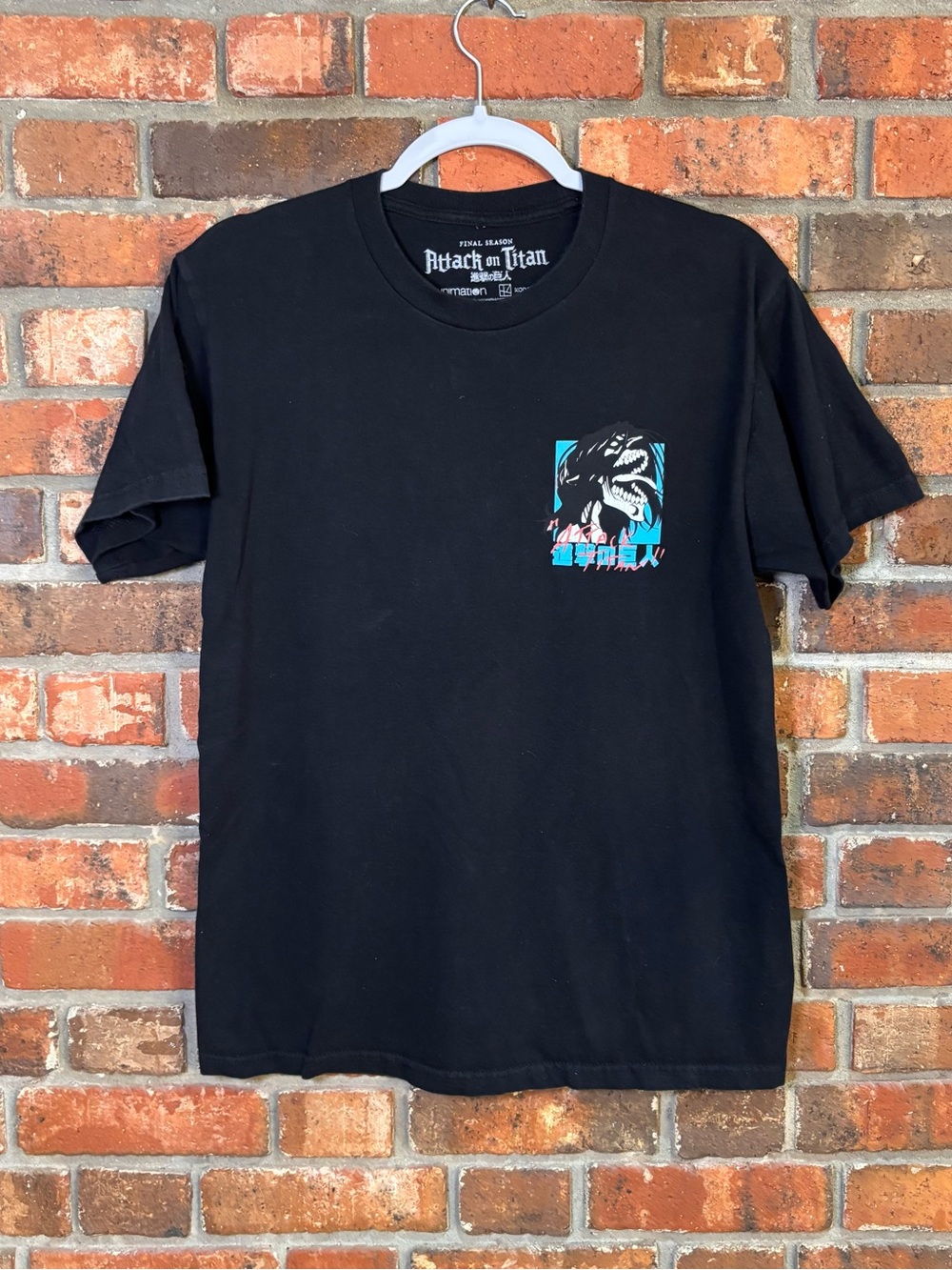Attack On Titan mens final season beast titan anime graphic tee black M